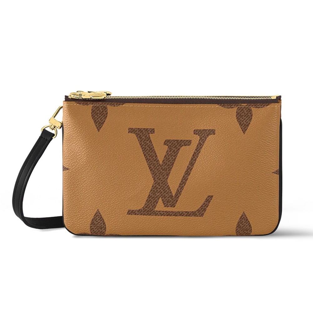Louis Vuitton Double Zip Reverse Monogram Crossbody Bag